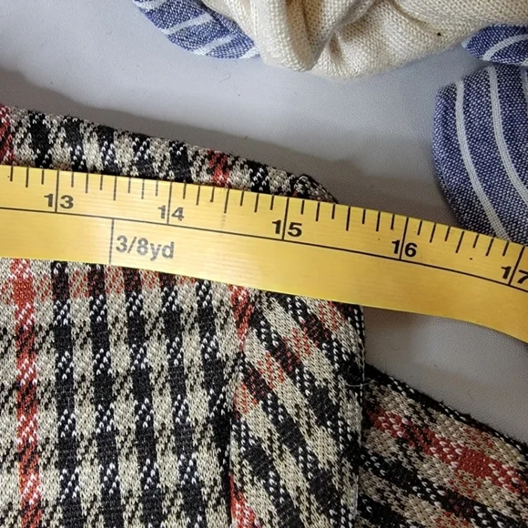 Zara Houndstooth Trafaluc Brown Black Red SHIFT Dress Size Small Polyester - Picture 12 of 16